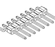 7332P Pin Header SGL Right-Angle Type-S1