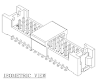1251P Dual-Row SMT Header